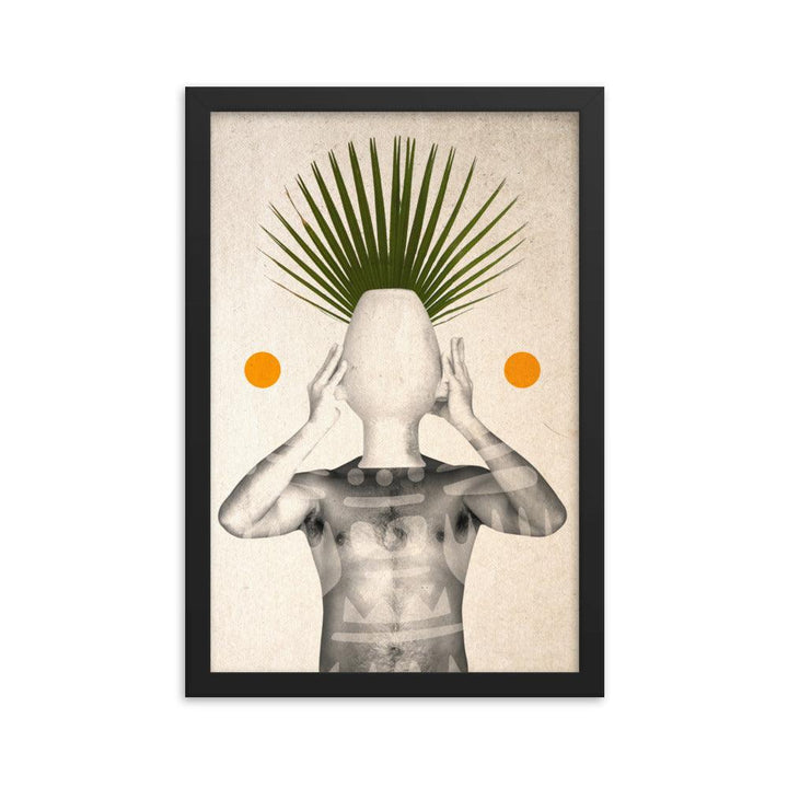 "Minimal Pothead" by Alfonso Garrido: A Playful Self-Reflection in Terracotta Tones - FUSION ARTISTERO