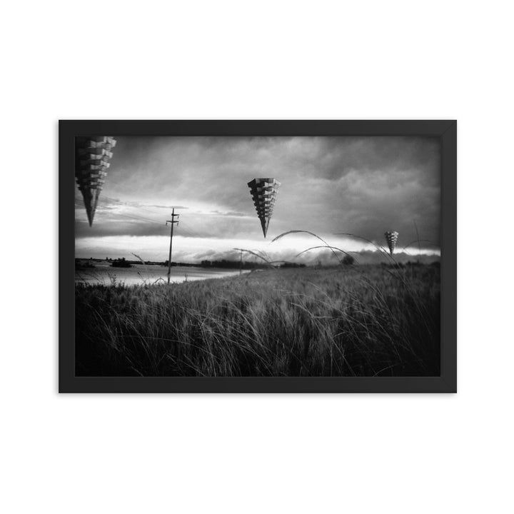 "Steel Storms" by Gonzalo - A Monochrome Mirage of Surreal Landscapes Description: - FUSION ARTISTERO