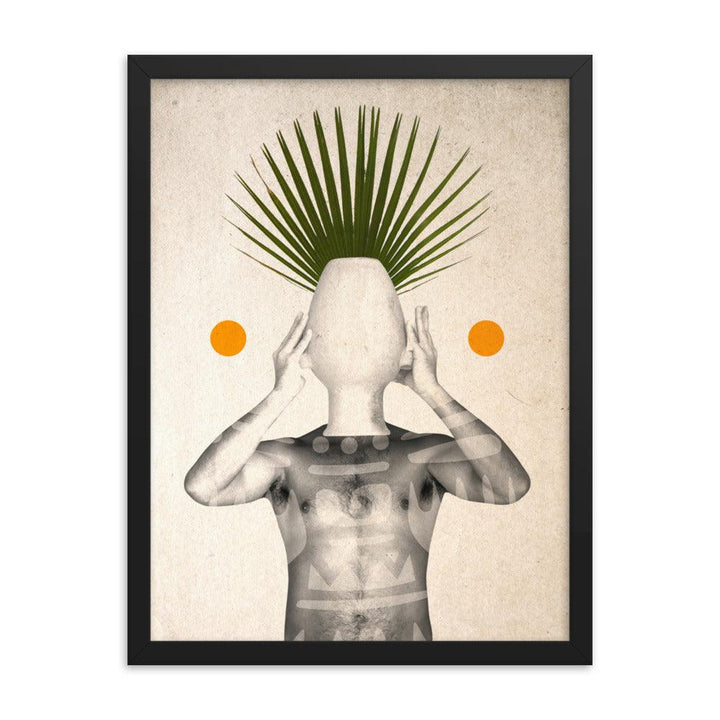 "Minimal Pothead" by Alfonso Garrido: A Playful Self-Reflection in Terracotta Tones - FUSION ARTISTERO