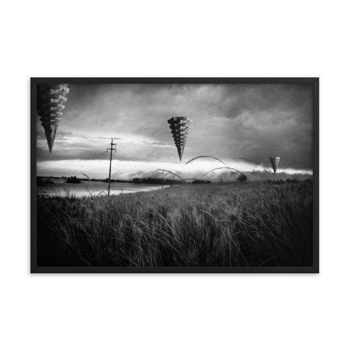 "Steel Storms" by Gonzalo - A Monochrome Mirage of Surreal Landscapes Description: - FUSION ARTISTERO