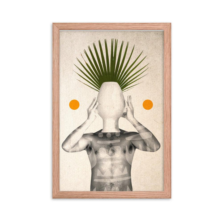 "Minimal Pothead" by Alfonso Garrido: A Playful Self-Reflection in Terracotta Tones - FUSION ARTISTERO