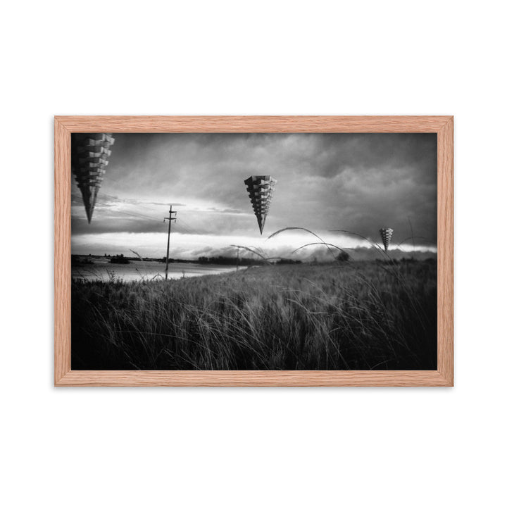 "Steel Storms" by Gonzalo - A Monochrome Mirage of Surreal Landscapes Description: - FUSION ARTISTERO