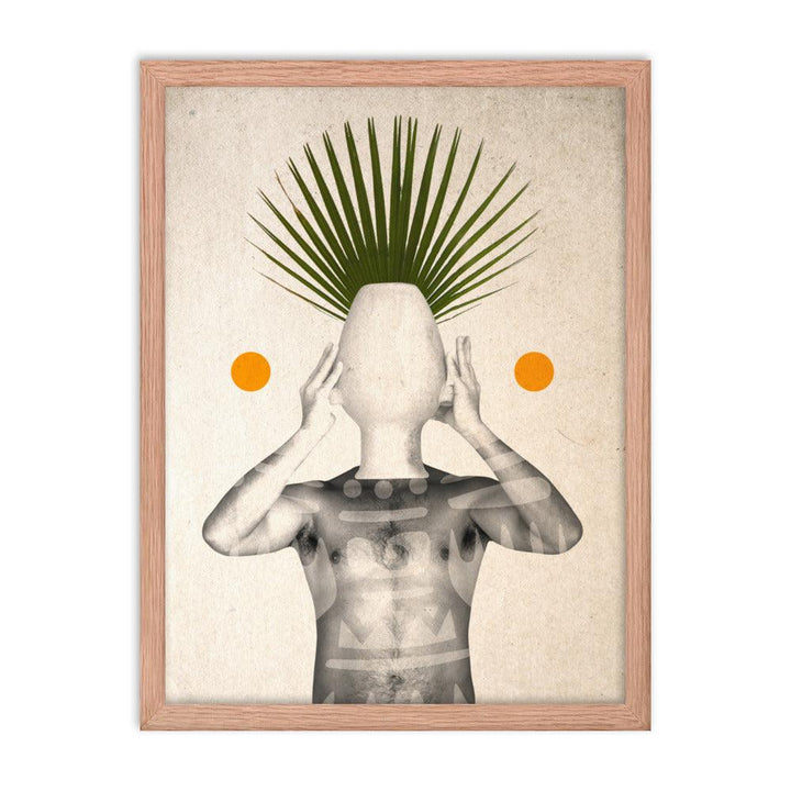 "Minimal Pothead" by Alfonso Garrido: A Playful Self-Reflection in Terracotta Tones - FUSION ARTISTERO