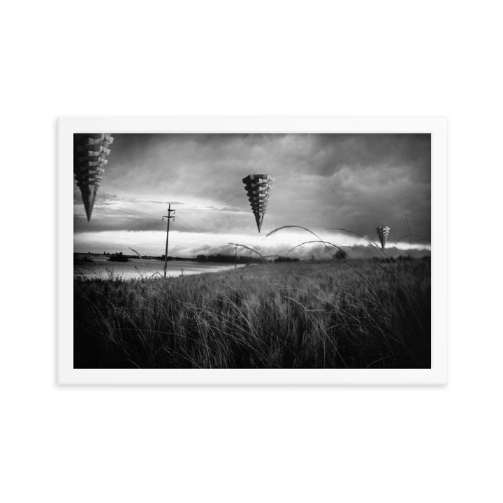 "Steel Storms" by Gonzalo - A Monochrome Mirage of Surreal Landscapes Description: - FUSION ARTISTERO